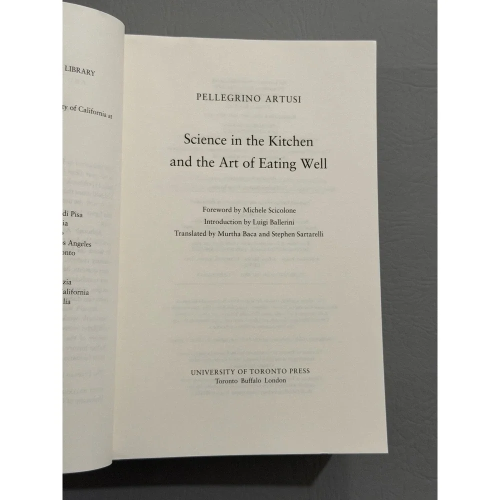 Science in the Kitchen And The Art Of Eating Well Paperback